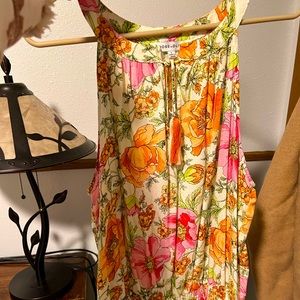 Woman’s floral dress top